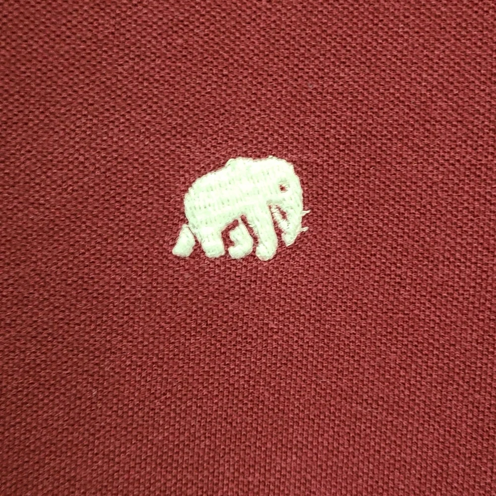Banana Republic polo shirt elephant‎ piq brick men's large
